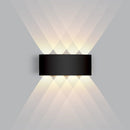 Lâmpada de parede led, à prova d'água, de alumínio, excelente para iluminação de jardim, para decoração de interiores, quarto, sala de estar e escadas.