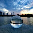 Bola de Cristal Vidro Transparente  -  Sorte Bola Decoração